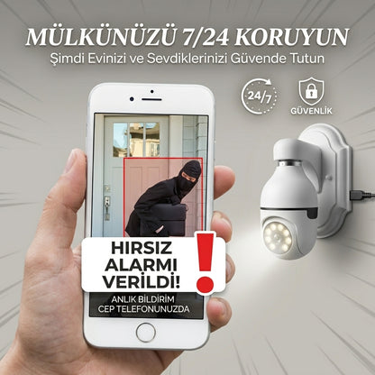 GarajTeknoTR AuraSmart 360° Panoramik Duy Kamera ve Akıllı Güvenlik Sistemi